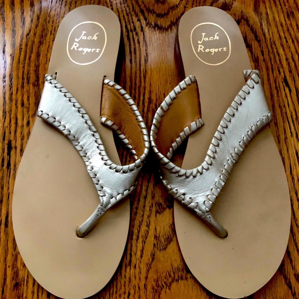 Jack Rogers Platinum Sandals